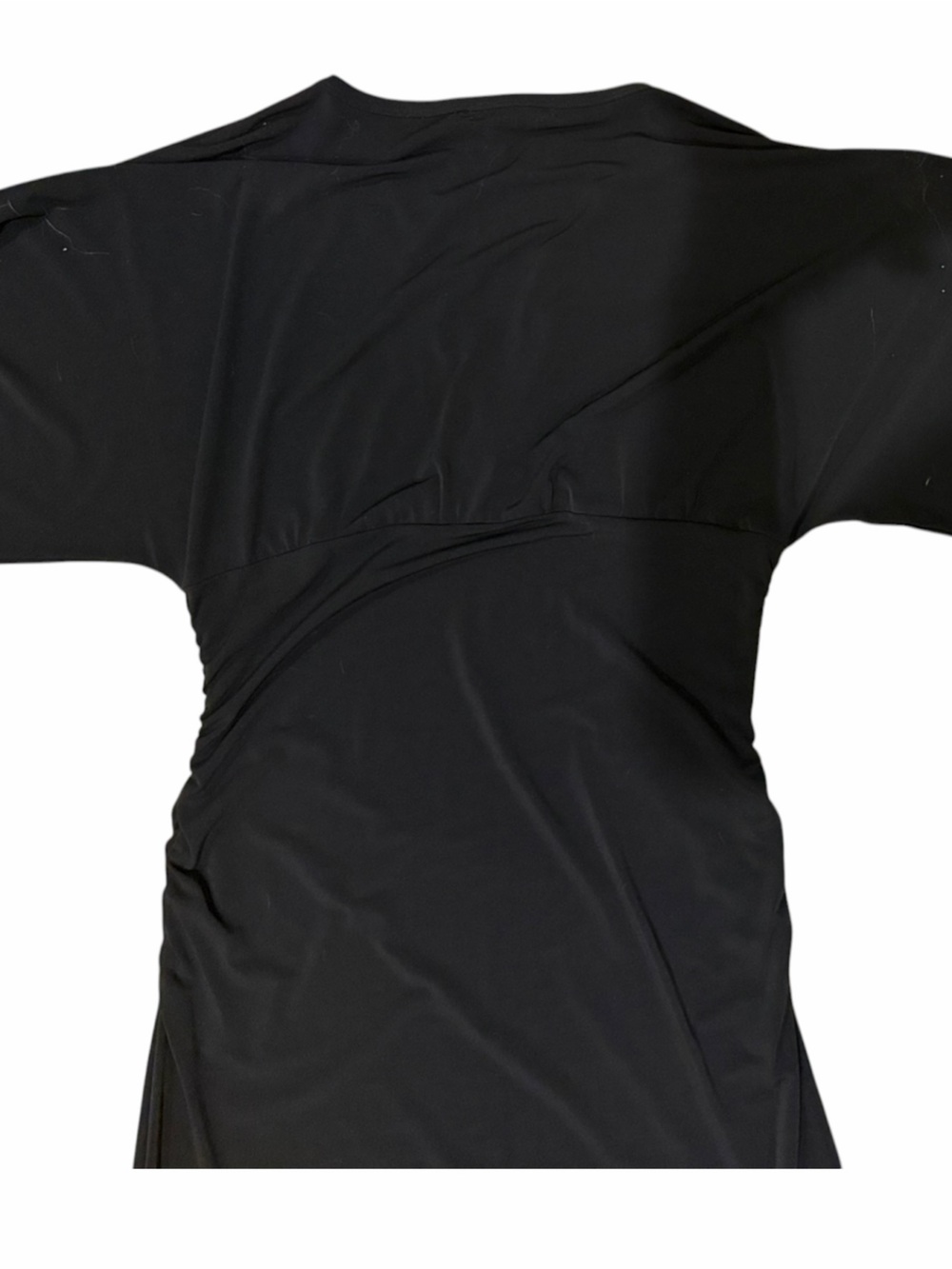 BCBGMaxAzria🦋Midi Dress🦋Side Ruching🦋Flattering 🦋Minimalist Chic🦋No Flaws🦋 - Picture 4 of 5